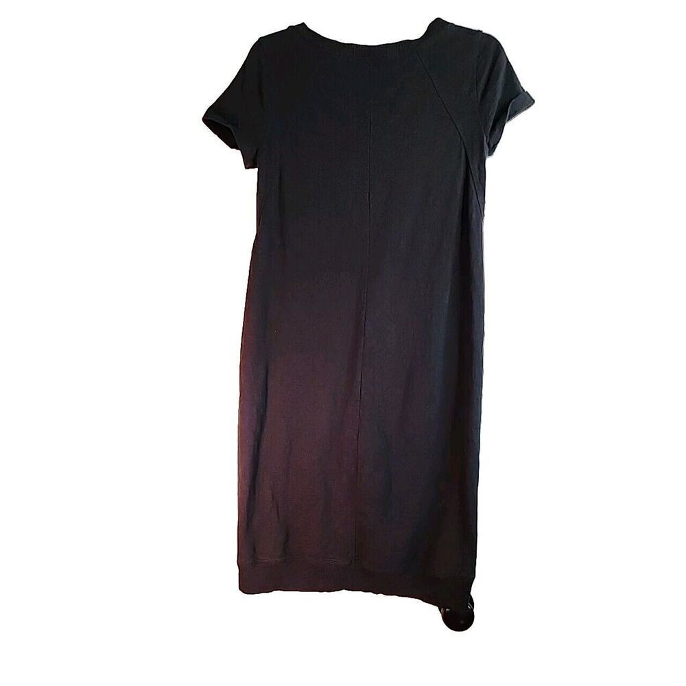 J Jill Women's Black Dress Short Sleeve Knit Dress Casual Size XS - Picture 2 of 7